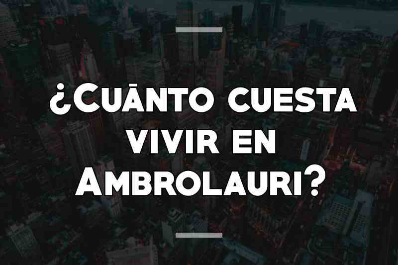 ¿Cuánto cuesta vivir en Ambrolauri
