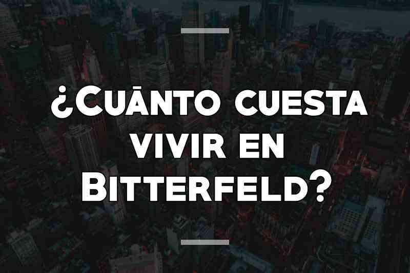 ¿Cuánto cuesta vivir en Bitterfeld