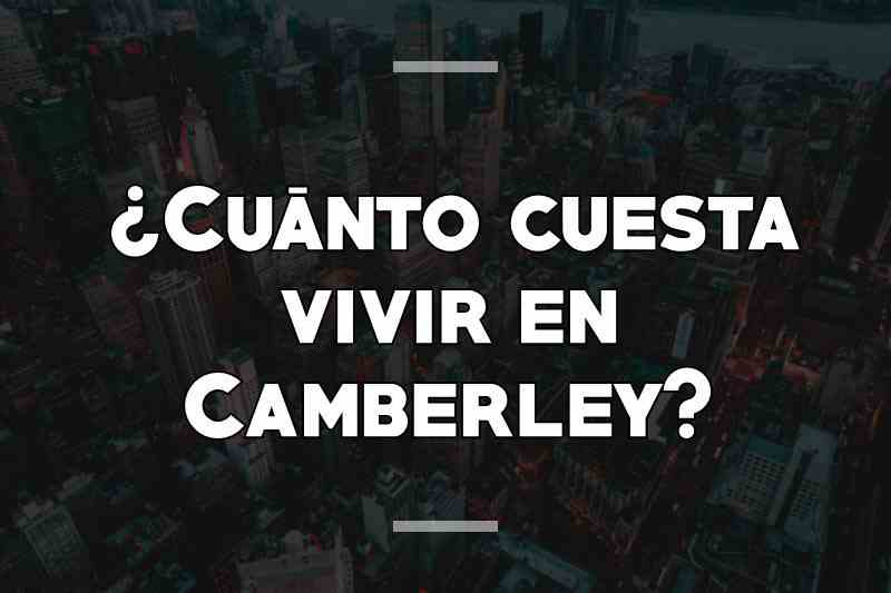 ¿Cuánto cuesta vivir en Camberley