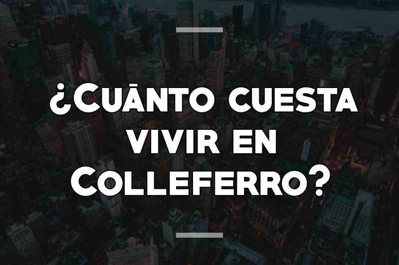 ¿Cuánto cuesta vivir en Colleferro