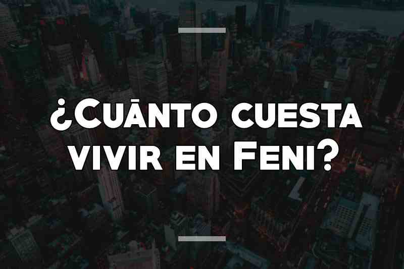 ¿Cuánto cuesta vivir en Feni
