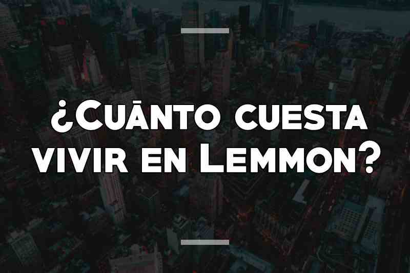 ¿Cuánto cuesta vivir en Lemmon