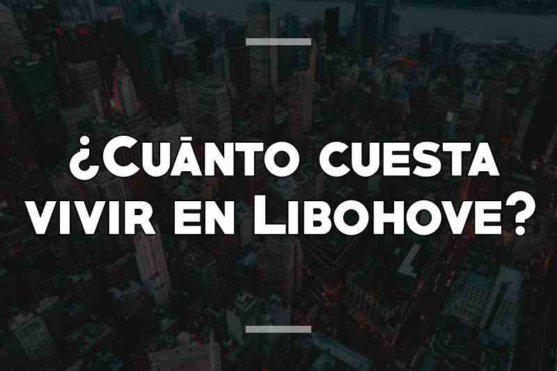 ¿Cuánto cuesta vivir en Libohove