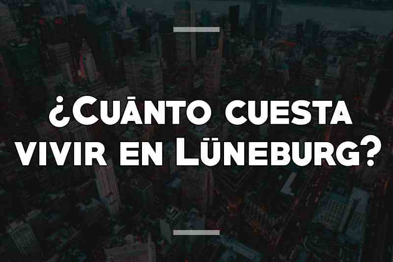 ¿Cuánto cuesta vivir en Lüneburg