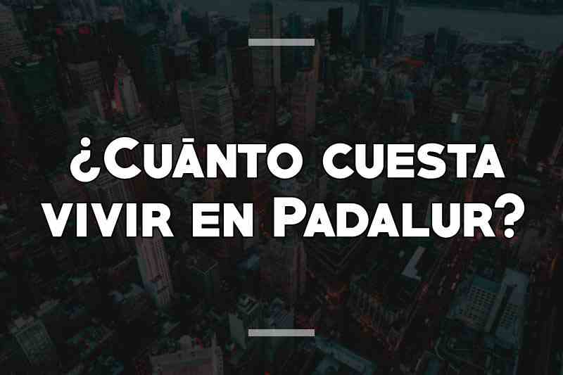 ¿Cuánto cuesta vivir en Padalur