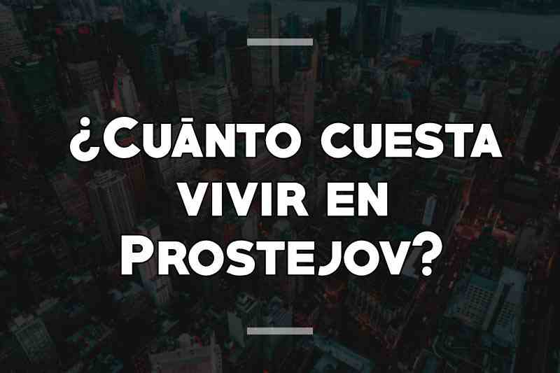 ¿Cuánto cuesta vivir en Prostejov