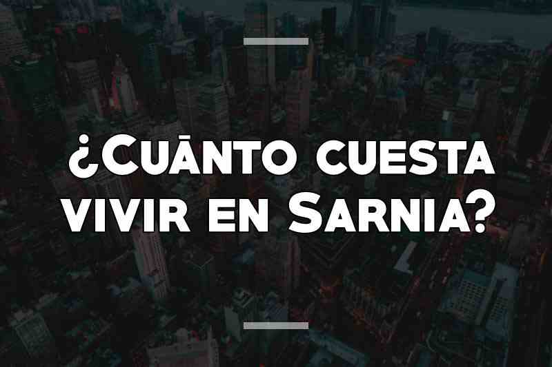 ¿Cuánto cuesta vivir en Sarnia