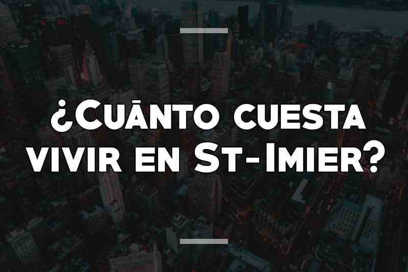 ¿Cuánto cuesta vivir en St-Imier