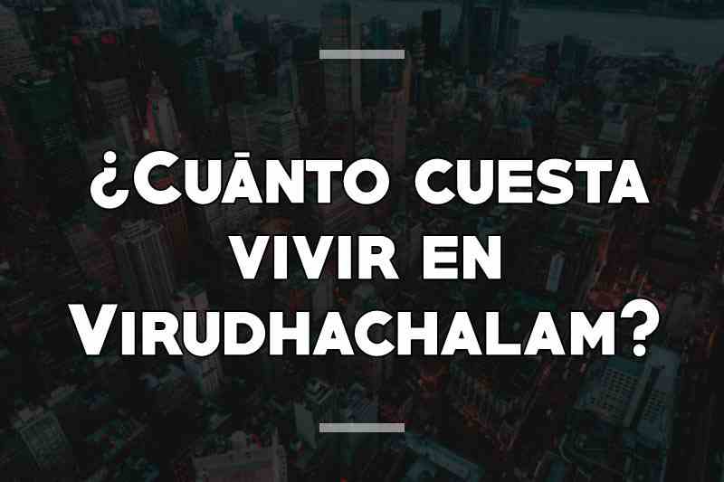 ¿Cuánto cuesta vivir en Virudhachalam