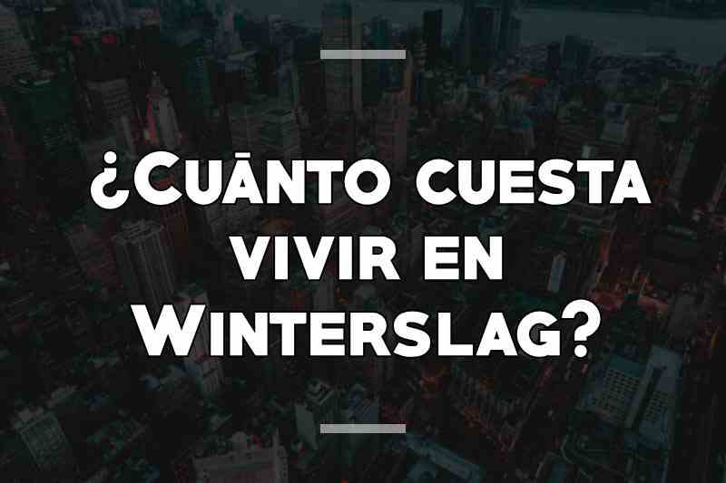 ¿Cuánto cuesta vivir en Winterslag