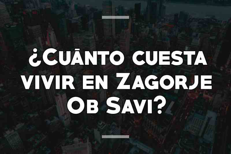 ¿Cuánto cuesta vivir en Zagorje Ob Savi